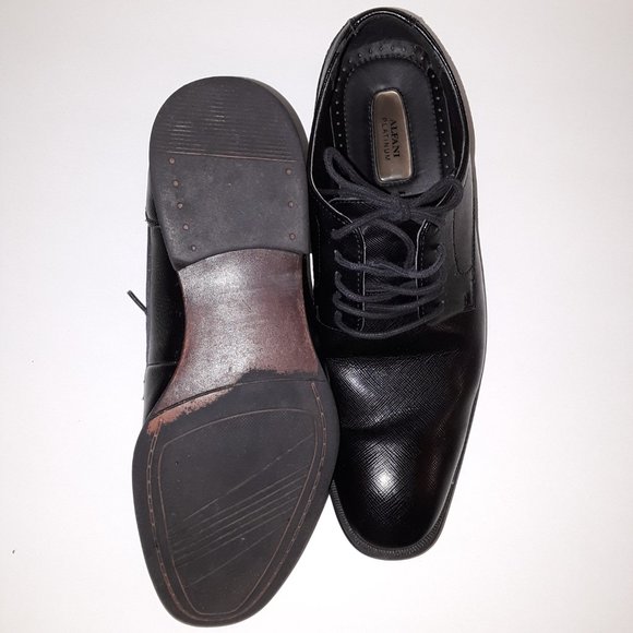 ALFANI PLATINUM  DRESS SHOES FOR MEN  SIZE 7.5M  BLACK COLOR. main image 4